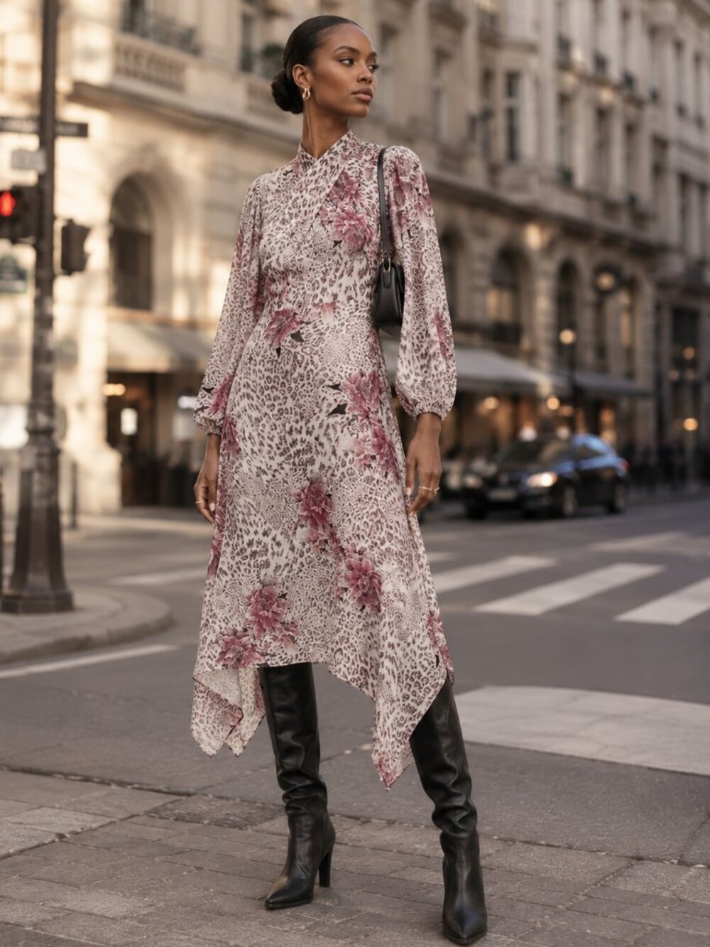 ALLSAINTS Animal Print Adelaide Laertes Dress
